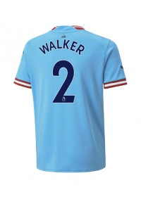 Manchester City Kyle Walker #2 Voetbaltruitje Thuis tenue 2022-23 Korte Mouw